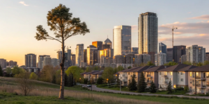 City skyline representing REIT investment opportunities.