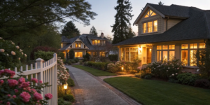 A row of suburban homes where an investor can get off-market real estate deals.