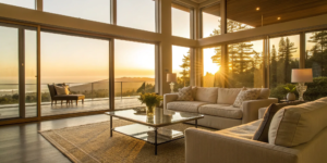 A modern living room in a property representing one of the smart ways to invest in real estate.