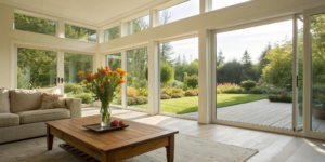 Staged living room prepped for the house selling process timeline.