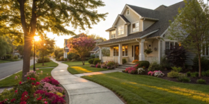 A suburban home being analyzed for the steps on how to find the best investment property.